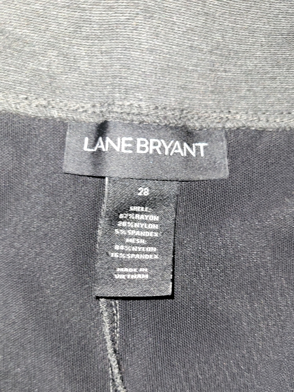 NWT - Lane Bryant, Grey & Black Leggings. Size 28. - Picture 6 of 8
